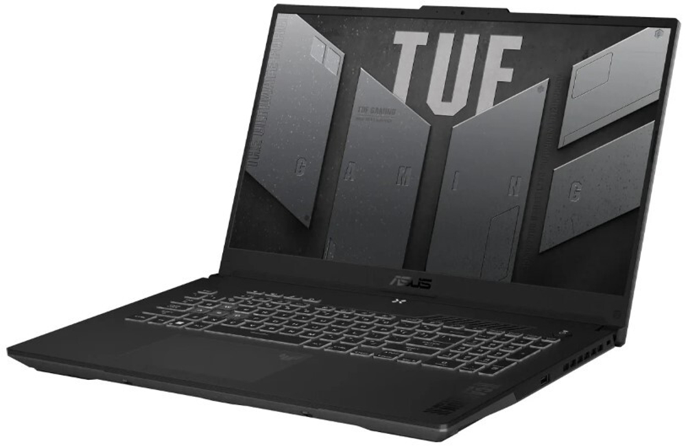 Ноутбук  ASUS TUF Gaming A17 FA707NUR-HX013 17.3 ", Ryzen 7, 16 Гб RAM, 512 Гб SSD, GeForce RTX 4050, Серый