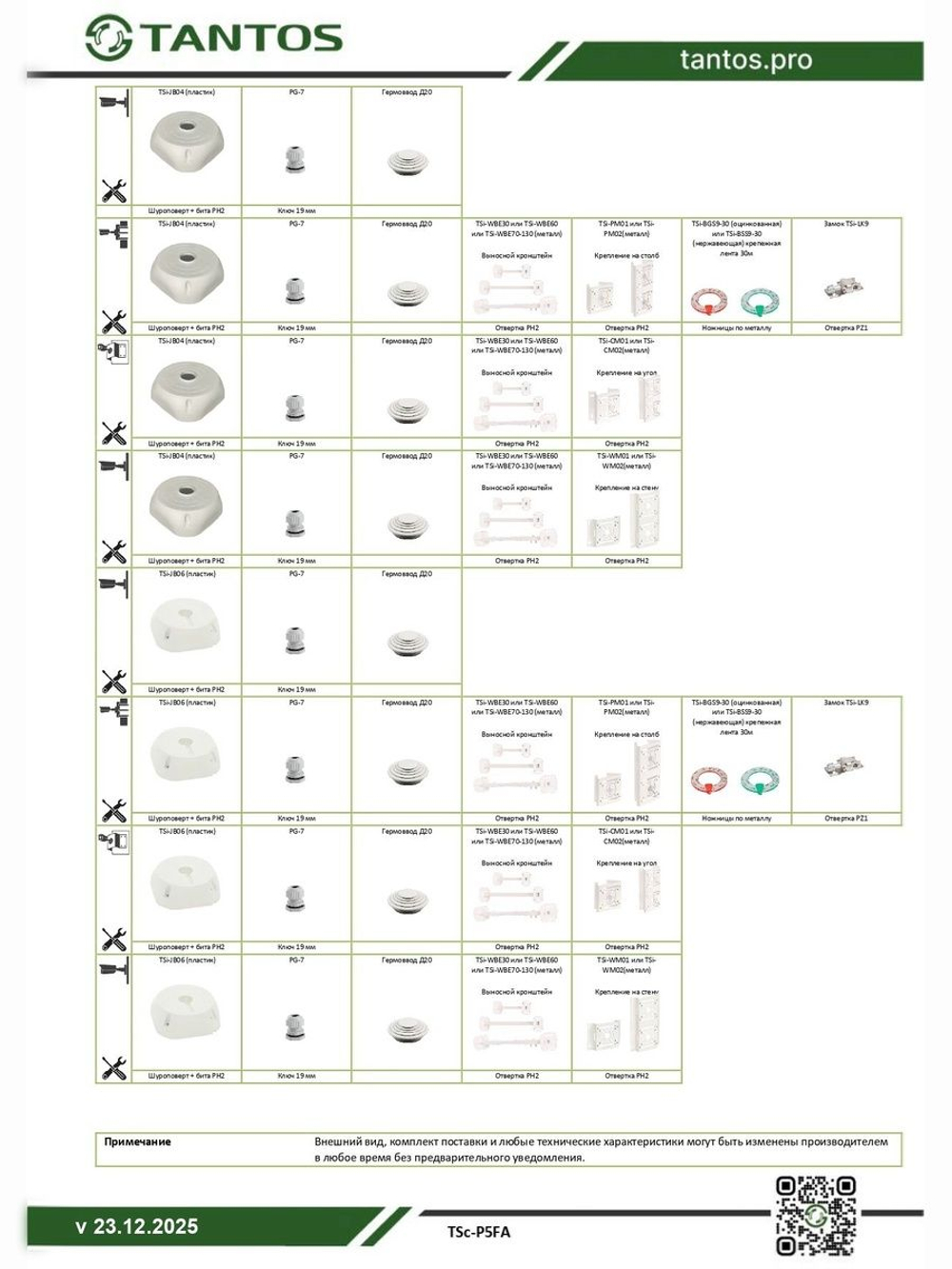 Видеокамера HD TSc-P5FA