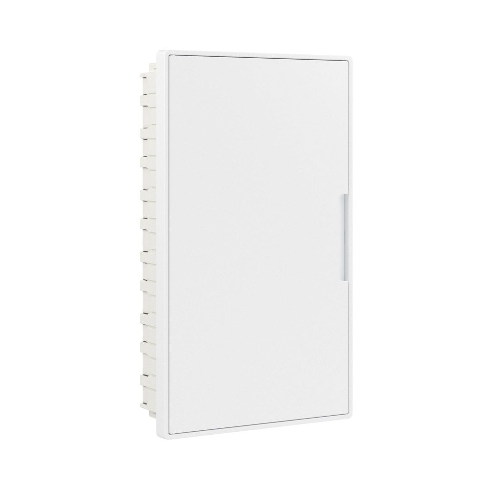 Щиток 36 мод встраиваемый слаботочный FRAME, белый, с белой дверцей, с монтажной платой, в комплекте с 2 розетками Viva (арт. 45005) и 2 коробками PDD (арт. 10033)