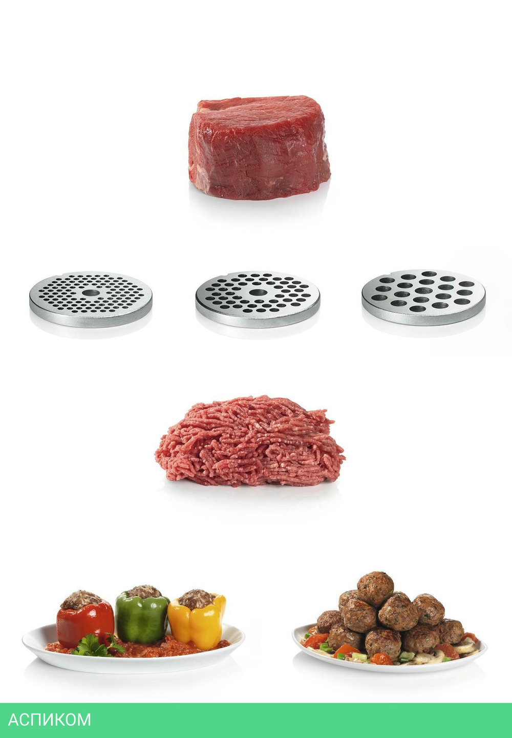 Мясорубка Bosch MFW66020 белый/серый