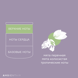 Свеча ароматическая sublime, Нероли и базилик, 40 ч