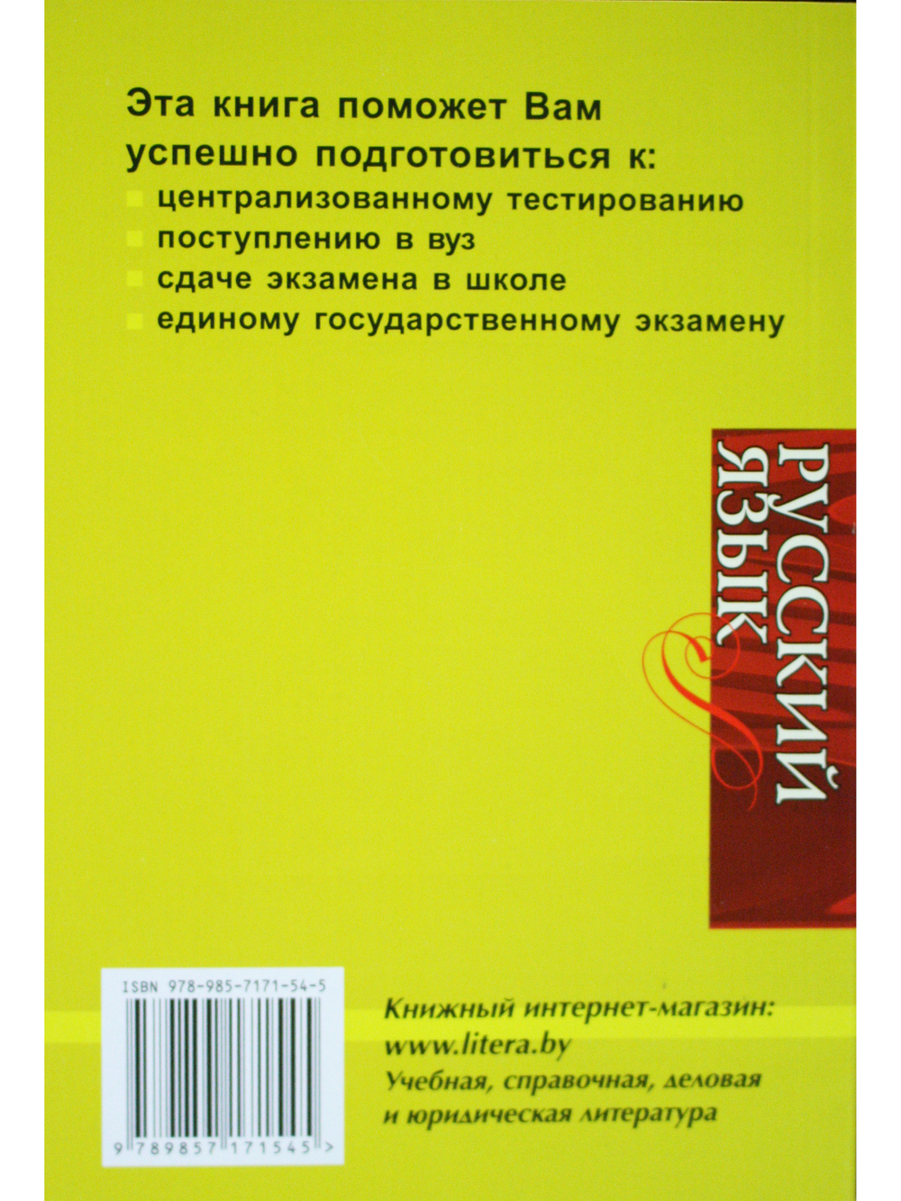 Русский язык. Интенсивный курс подготовки к тестированию и экзамену. 2-е издание, исправленное