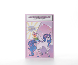 Сшитый блокнот A5 в стиле комиксов "Пони"