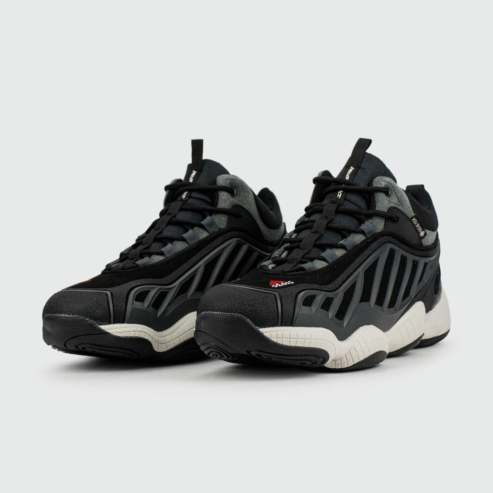 Кроссовки Packer x Adidas FYW Intimidation Black / White with Fur