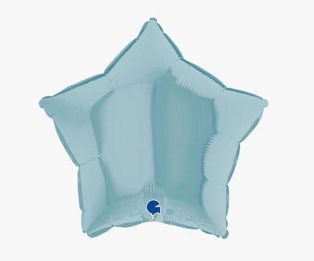 G Шар Звезда 18''/46 см, Сатин Голубой (БГ-15)