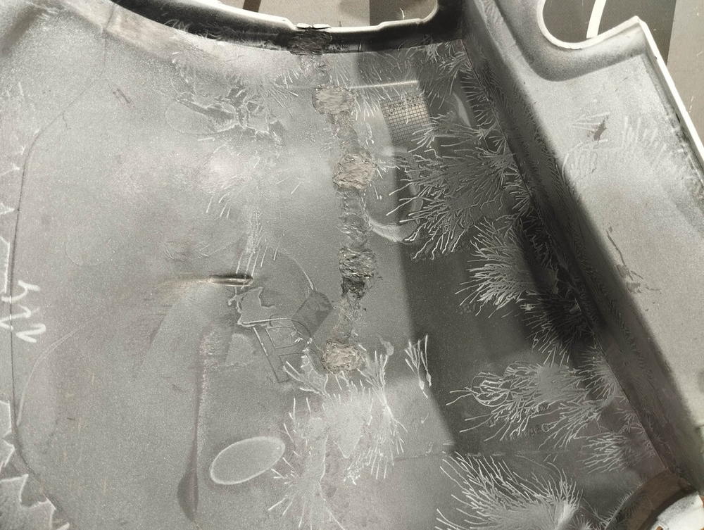 Бампер задний правая часть (Клык) Renault Kaptur 16-нв Б/У Оригинал 850164390R