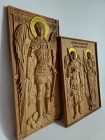 Освященная Икона Св. архангелов Михаила и Гавриила 25х19 см