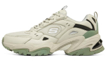 Skechers Stamina V2 mecha shoes second-generation moss green shield shock absorption non-slip wear-resistant low-cut old shoes men's natural color