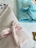 Одеяло-конверт для новорожденного "Jana-бант" (Одеяло-конверт, поясок) (Цвет: Розовый)