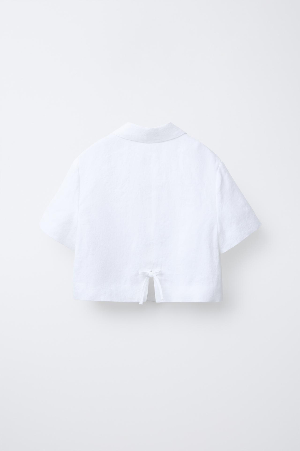 ZARA УКОРОЧЕННЫЙ БЛЕЙЗЕР, БЕЛЫЙ