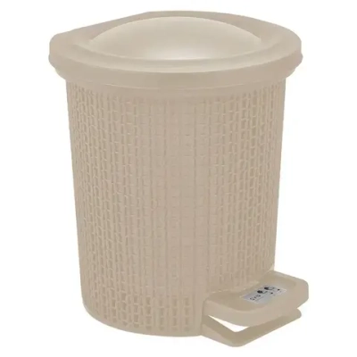 Контейнер для мусора с педалью Soul 6 л айвори