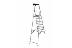 SAFETY Складная стремянка 7 ступ. с полочкой