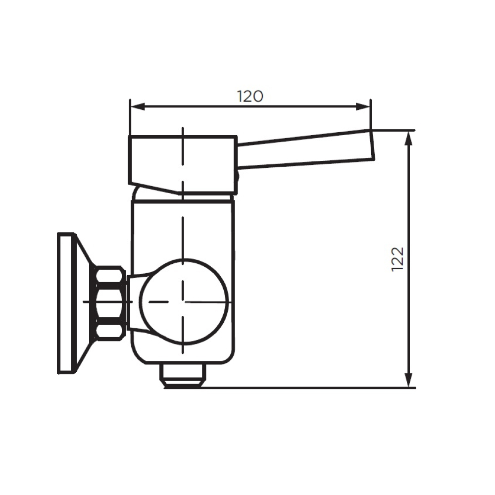 Смеситель для душа Dorff Logic  new D3020000SS Нержавеющая сталь