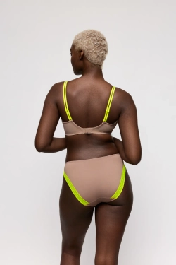 PRIMADONNA Twist Cools Бюстгальтер с поролоновой вставкой, вырез в форме сердца, светло-коричневый