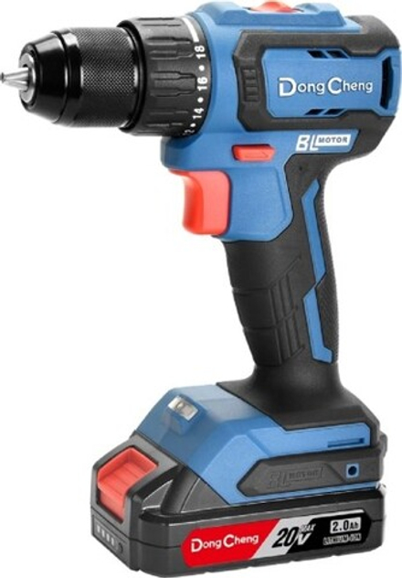 Дрель-шуруповерт аккумуляторная DongCheng DCJZ2040 (TYPE AM) АКБ 2х2 Ач, ЗУ 2 А DCJZ2040(TYPE AM)