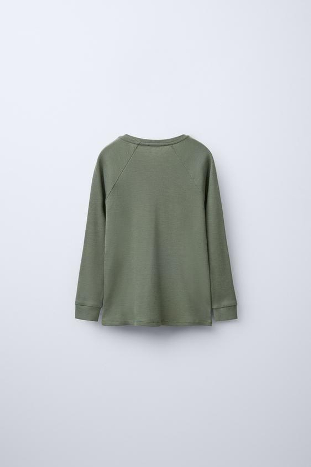 ZARA ПИЖАМА ИЗ СМЕСОВОЙ МЕРИНОСОВОЙ ШЕРСТИ, ЗЕЛЕНЫЙ