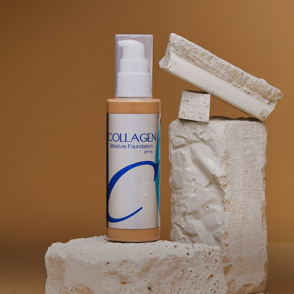Тональный крем для лица увлажняющий с коллагеном ENOUGH Collagen Moisture Foundation SPF15, тон 21, 100 мл.