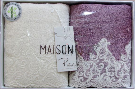 Набор полотенец  JASMIN  ЖАСМИН 2пр 50х100 Maison Dor Турция