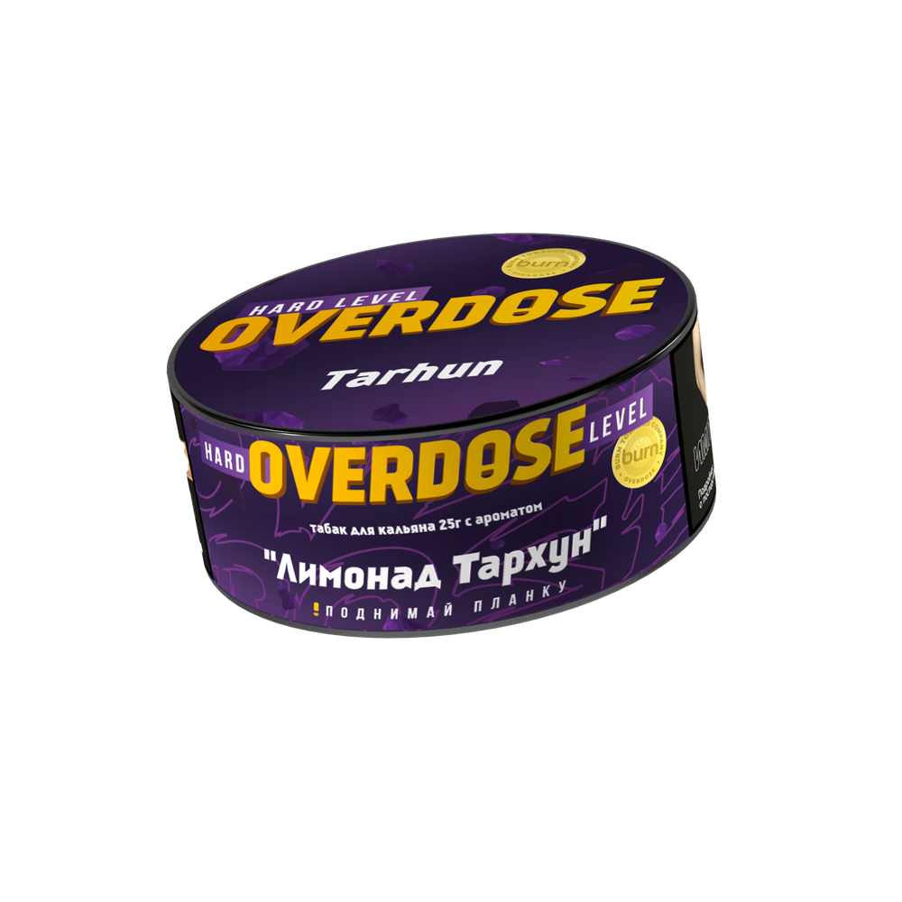 М. Табак для кальяна Overdose Tarhun (Лимонад тархун), 25 гр.