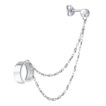 Серьга одиночная Серебро