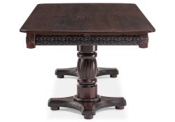 Деревянный стол Морнит 220(320)х110 орех темный / орех