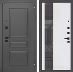 Дверь Входная Металлическая Лабиринт ОРЛЕАН 32 Белый софт рельеф