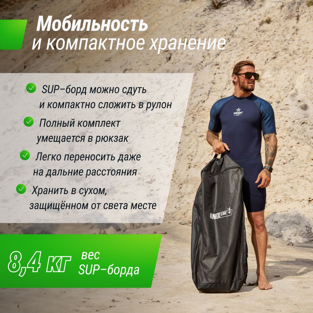 SUP-борд UNIX Line Городские граффити / City Graffiti (335 см)