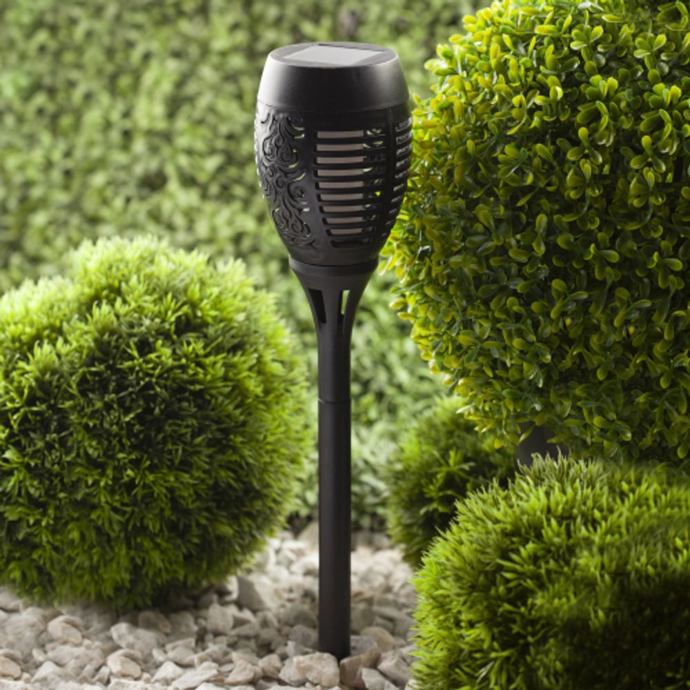 ERASF012-34 ЭРА Садовый светильник Факел на солнечной батарее, 50 см | Садовые декоративные светильники