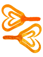 Твистер несъедобный Helios Credo Four tail 3,35"/8,5 см Phosphorus 30шт. (HS-20-041-N-30)