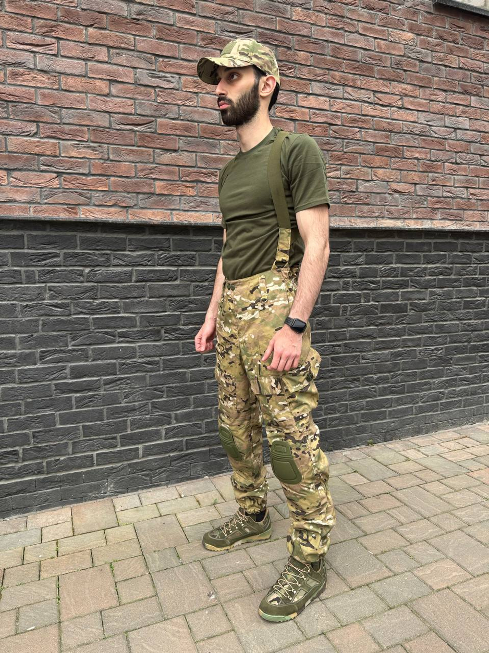 Тактический костюм горка с наколенниками и налокотниками мультикам