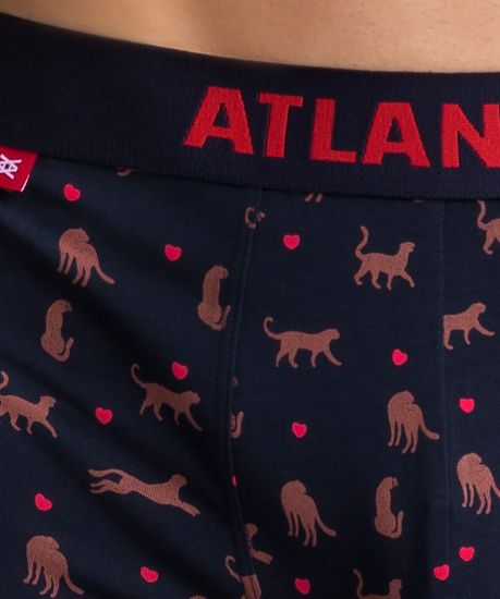 Трусы мужские боксеры (2шт), Atlantic 2GMH-005, темно-синие + красные
