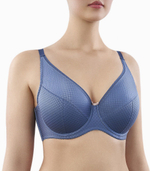 Бюстгальтер с полудублированной чашкой на тонком поролоне (Размер: 90C) (Цвет: синий)
