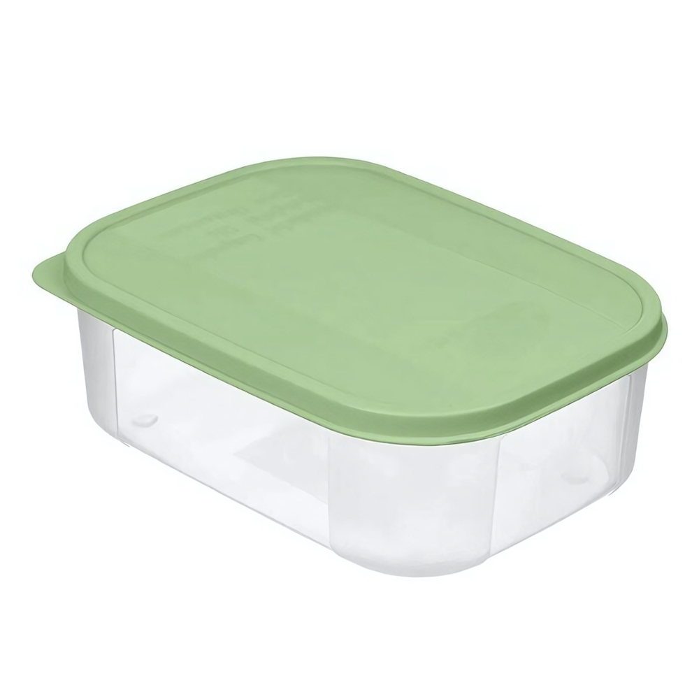 Контейнер для продуктов "Verona" прямоугольный 1,3л с гибкой крышкой (зеленый)