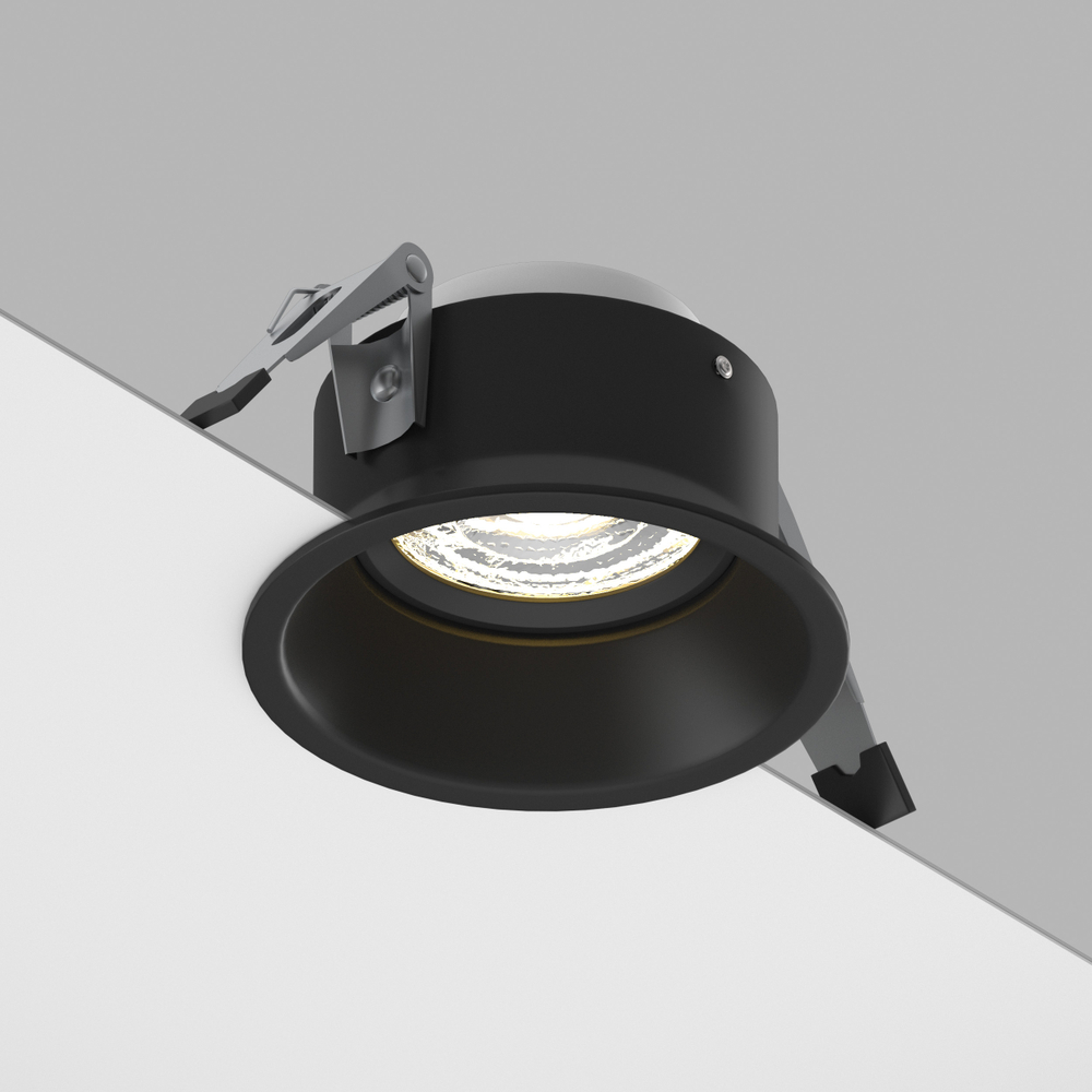 214607-SOLO Светильник DOMINO SOLO ROUND (214607+214007) ЧЕРНЫЙ