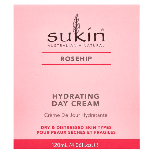 Sukin, увлажняющий дневной крем, шиповник, 120 мл (4,06 жидк. унции)
