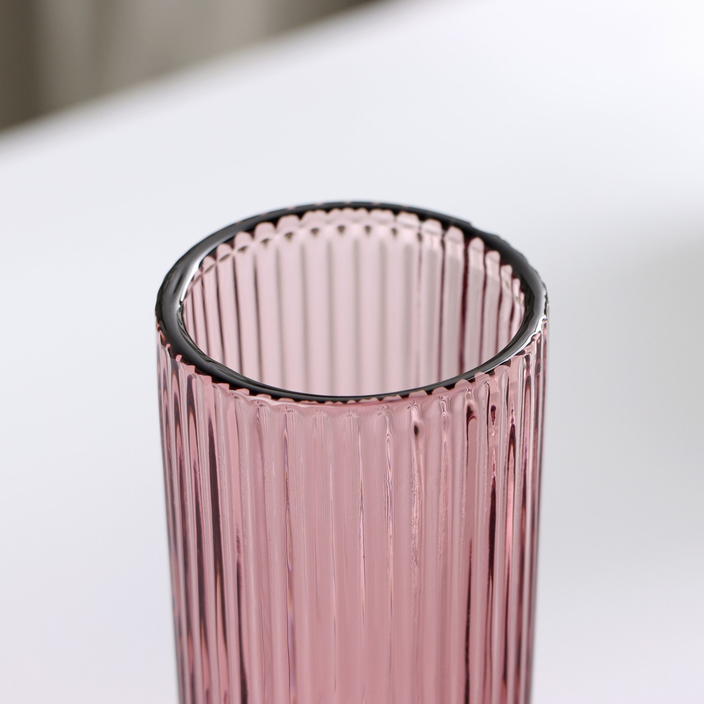 Бокал стеклянный для шампанского Магистр «Грани», 150 мл, 8×14,5 см, цвет сиреневый