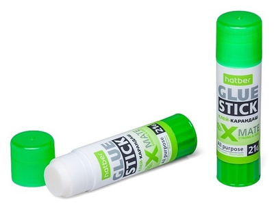 Клей-карандаш Hatber X-Mate, 21 г, 1 шт