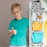 Кармашки для детского сада на липучке. Техника принт