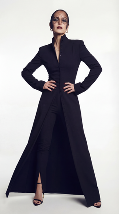 Платье трикотажное воротник стойка