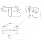 Смеситель для душа одноручный CONNECT AIR Ideal Standard A7032AA