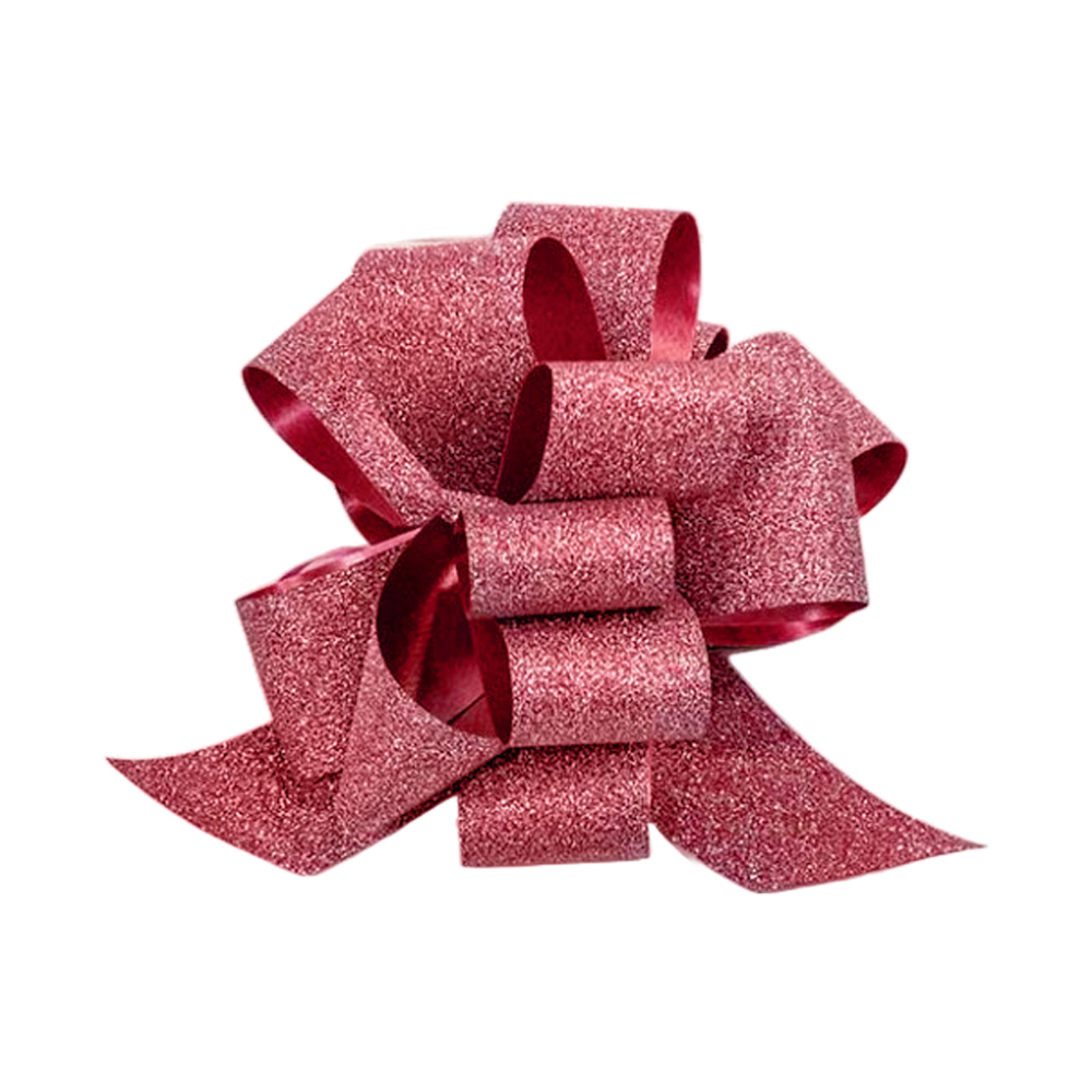 Бант Для Упаковки Подарка Блеск 3 Х 3 См (красный)