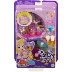 Polly Pocket - Ежик Кафе Компактный набор 2 куклы + аксессуары HRD37 / артикул   FRY35 HRD37  / GTIN 194735173860