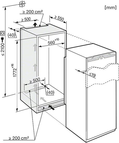 Встраиваемый холодильник Miele K 37472 iD