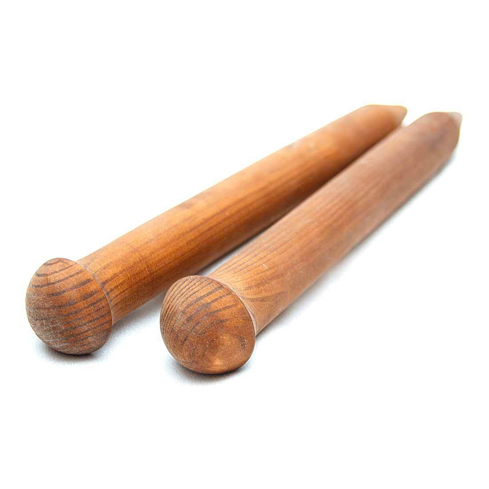 Большие Спицы для Крупной вязки из Дерева 30мм/300мм Сосна #N13