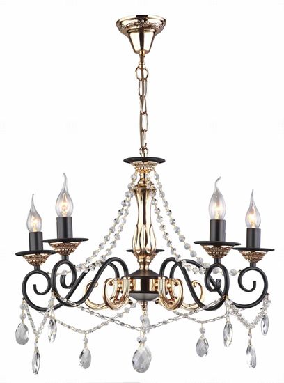 7025/5 FG+BK (1) Люстра Veneto Luce