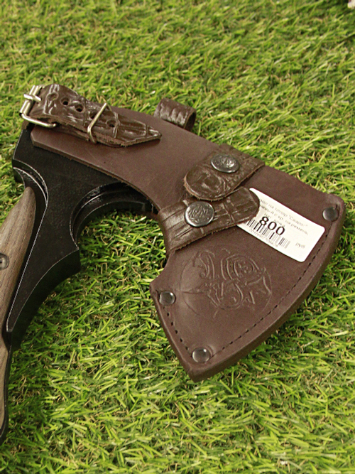 Чехол на топор "Сварог" коричневый с кр. на ремень, нат. кожа