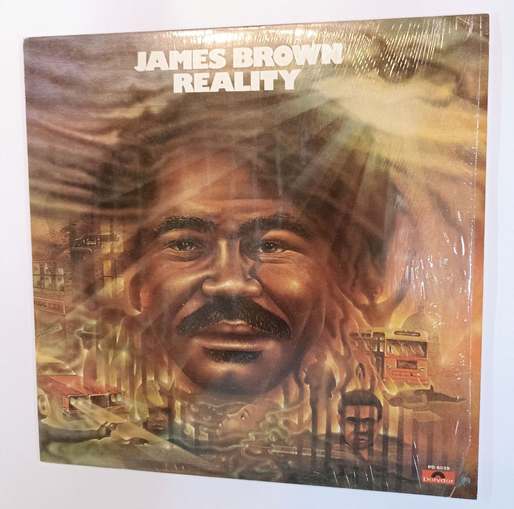 Винтажная виниловая пластинка LP James Brown Reality (USA 1974)