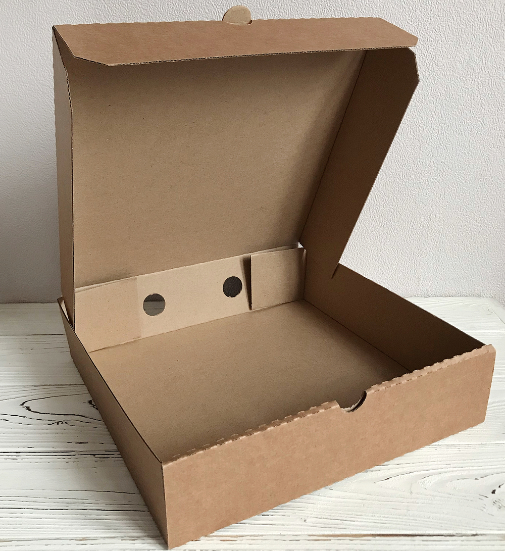 Коробка 28х28х7 см, бурая