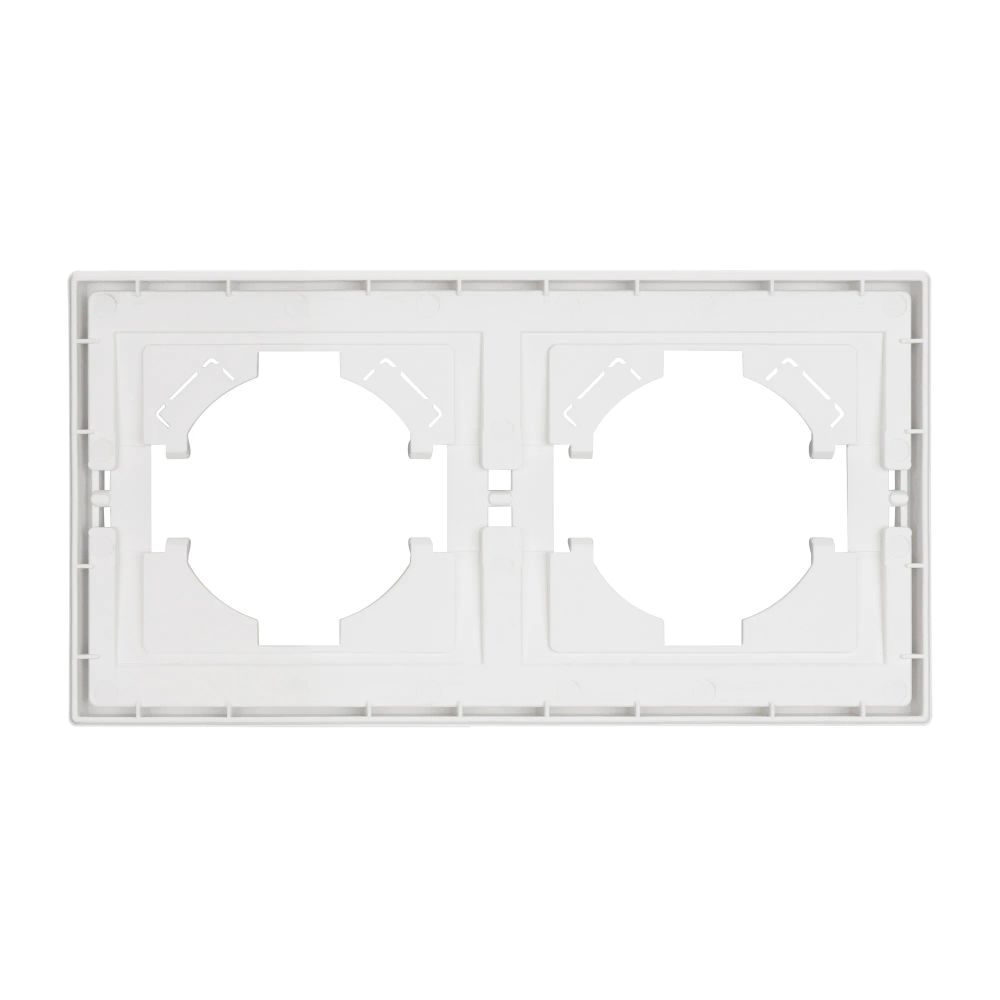 Рамка пластиковая FRM-TENDO-SFPL-2-WH (Arlight, Матовый белый) 054649