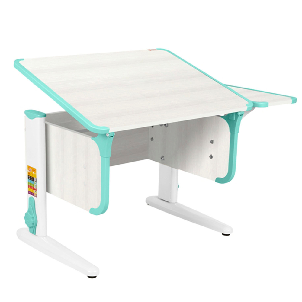 Растущая парта Дэми с боковой полкой СУТ 41-01 (1030×550 мм)